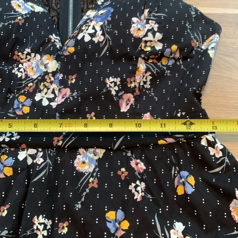 Honey and Rosie Spaghetti Strap Lace Back Fit & Flare Floral Dress Women’s L - Picture 8 of 16